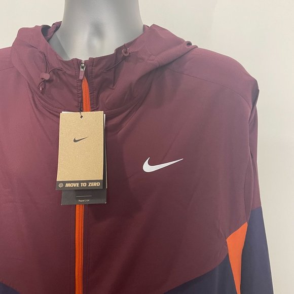 NIKE RUNNING WINDRUNNER REPEL FULL ZIP HOODED JACKET MEN'S SIZE 2XL XXL - Picture 3 of 9